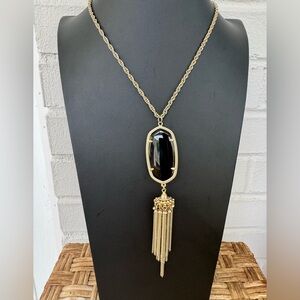 Kendra Scott Rayne Gold & Black Necklace